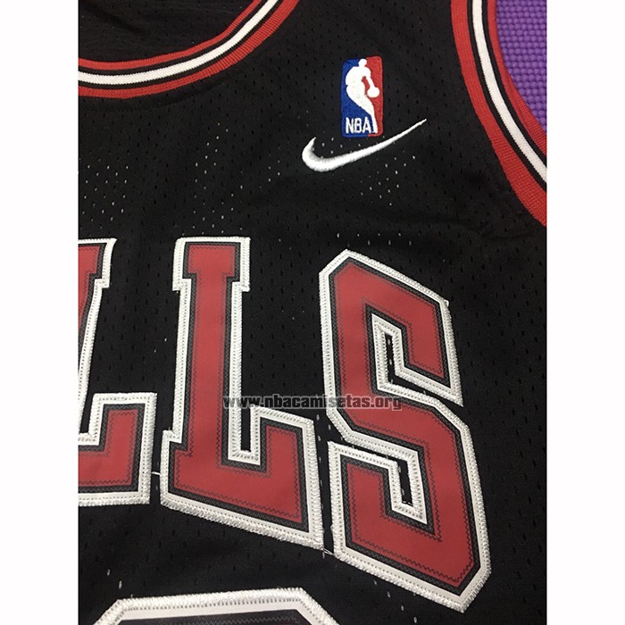 Camiseta Chicago Bulls Michael Jordan NO 23 Retro Negro2